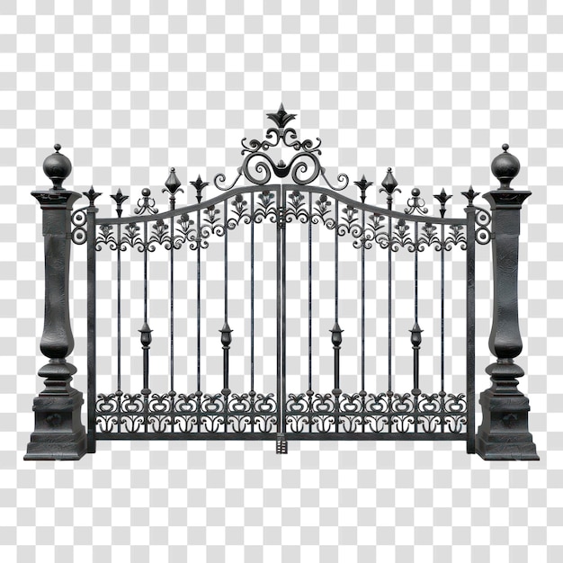 Elegant wrought iron gate