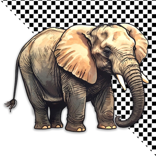 Elephant Transparent Background PSD