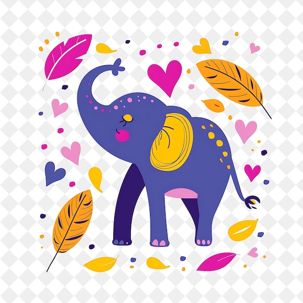 an elephant with a heart on it and the words quot tusks quot on it