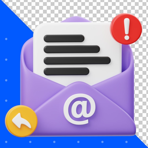 Email Icon on transparent background PNG