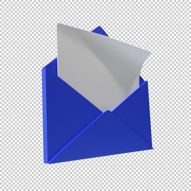 Email mail open 3D icon