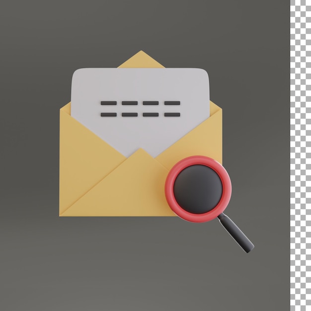 Email Search 3d Icon