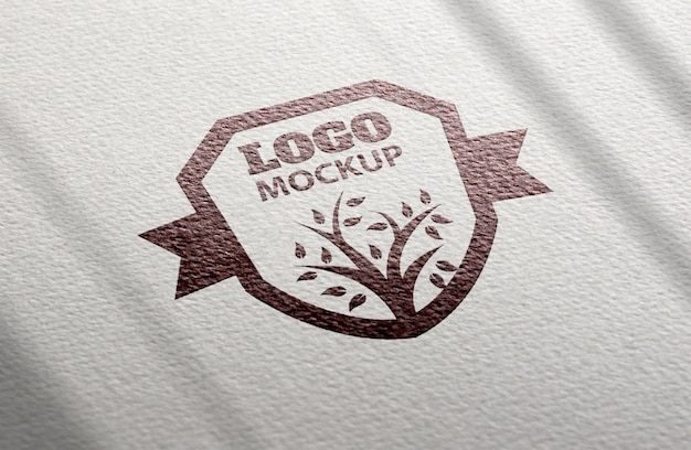 embossed logo mockup