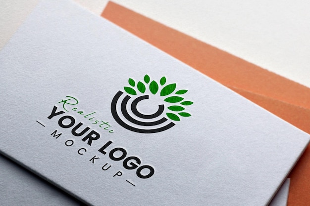 embossed logo mockup