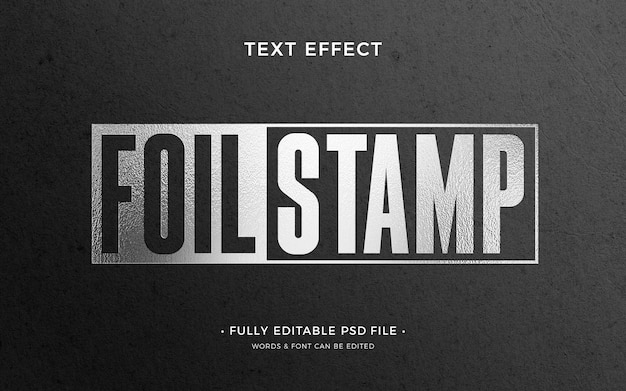 Embossed text effect