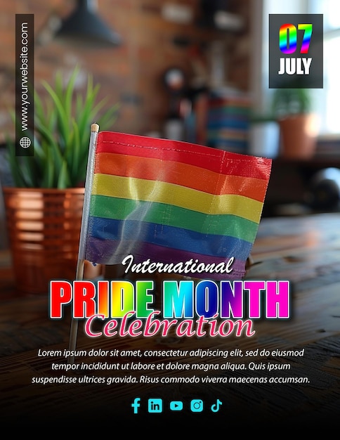 Embrace Diversity LGBTQ Pride Celebration Flyer