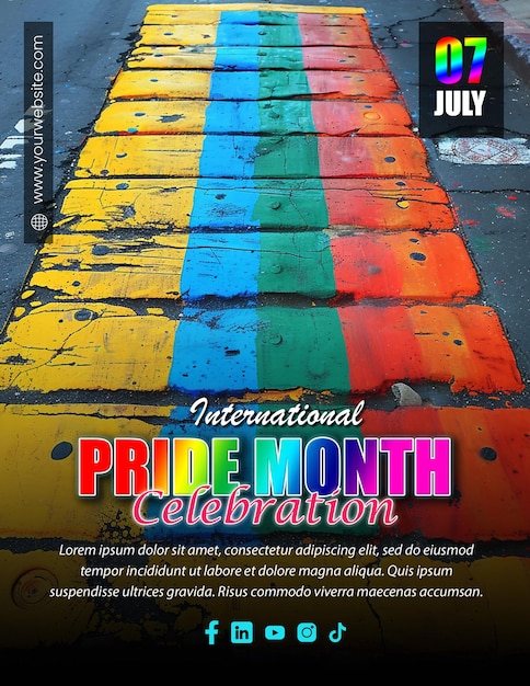 Embrace Diversity LGBTQ Pride Celebration Flyer