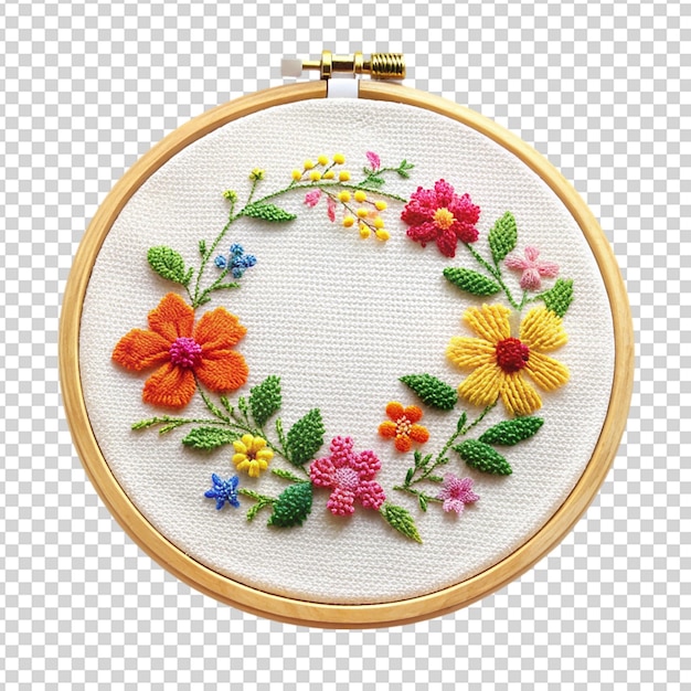 Embroidery hoop Isolated on transparent background