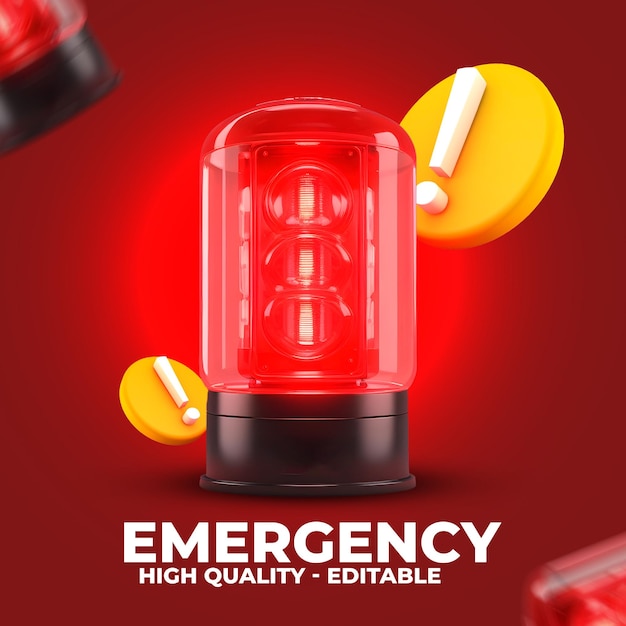 PSD an emergency medical product that is red and has a red background