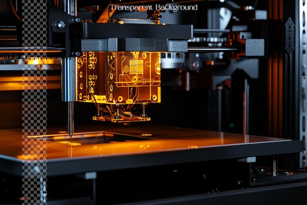 PSD employed in 3d printing for high conductivity applications on transparent background