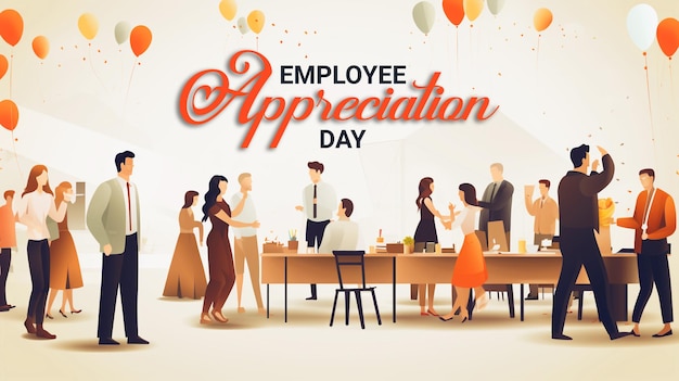 Employee appreciation day psd background