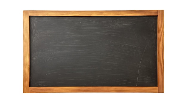 PSD empty blackboard in wooden frame