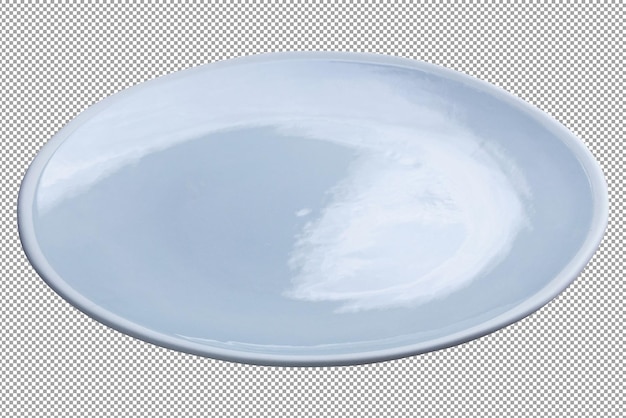 Empty blank ceramic dish isolated on alpha background