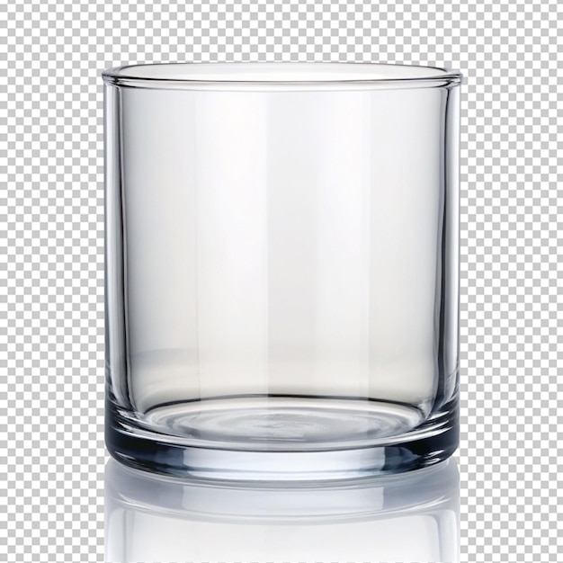 PSD empty collins glass isolated