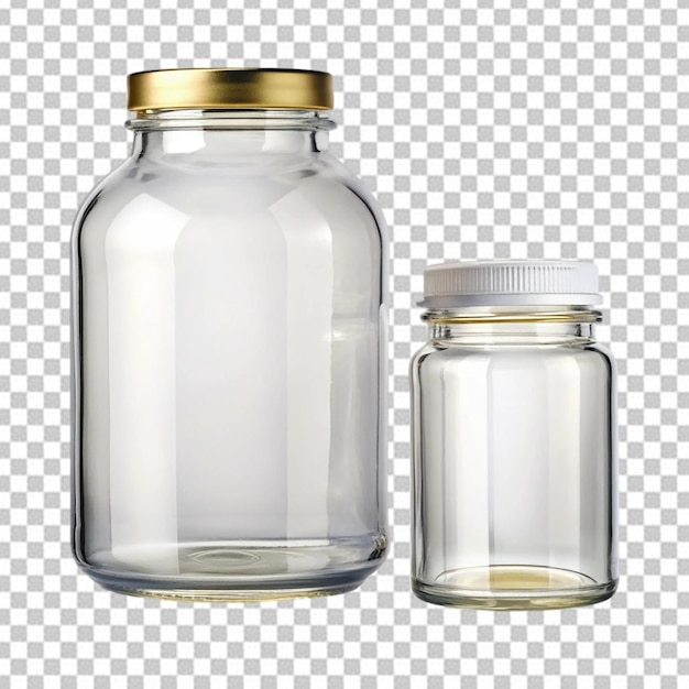 PSD empty jar bottle or pharmacy glass bottle