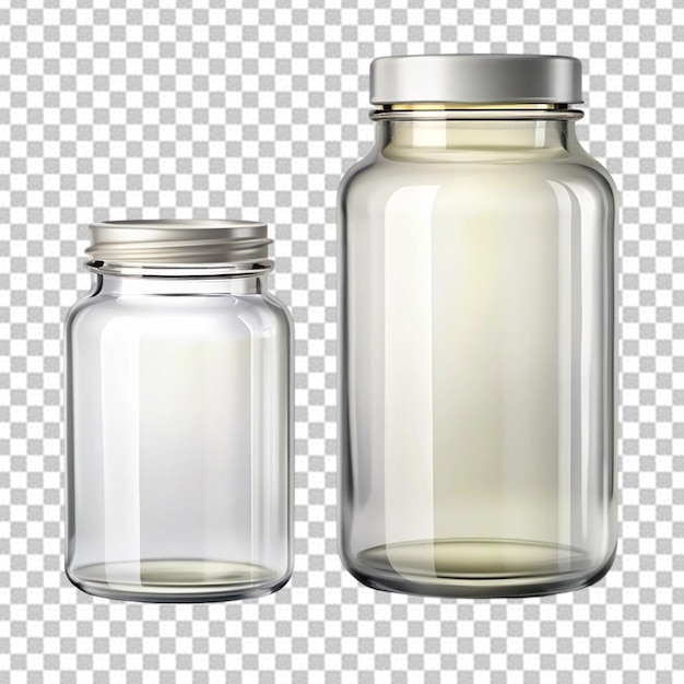 PSD empty jar bottle or pharmacy glass bottle