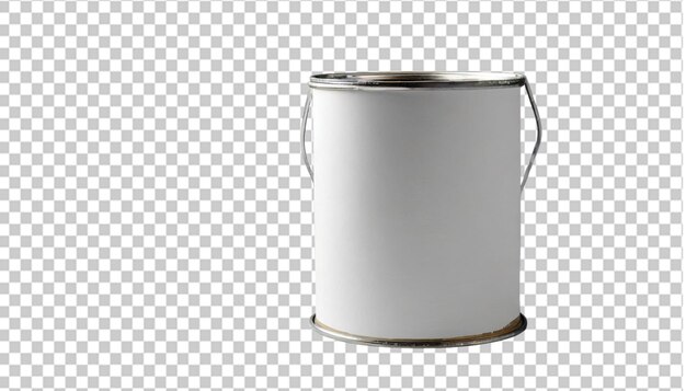 Empty Paint can on transparent background