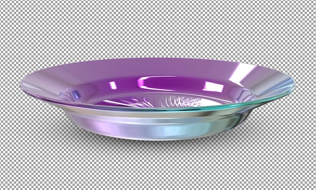 Empty plate isolated on alpha layer