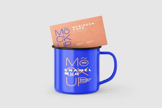 Enamel Mug Mockup