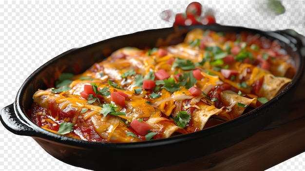 PSD enchiladas food realisticisolated on a transparent background