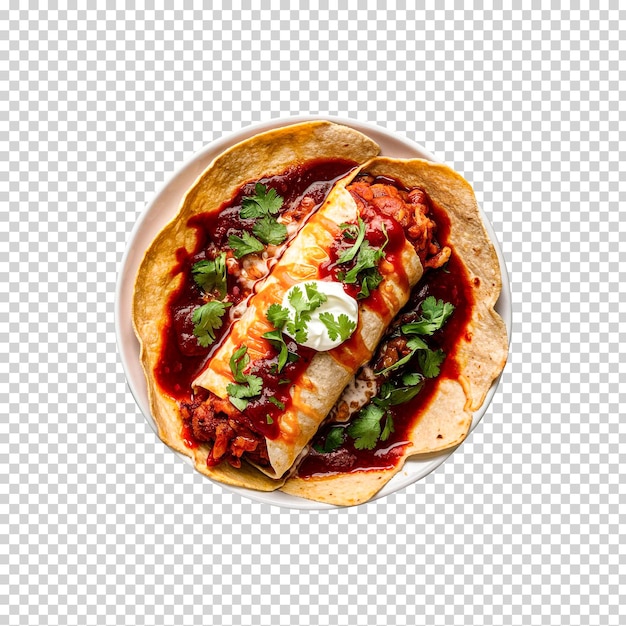 enchiladas on a transparent background