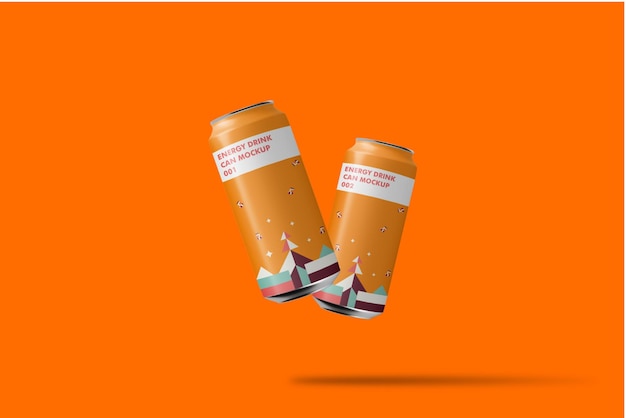 energy drink mockup