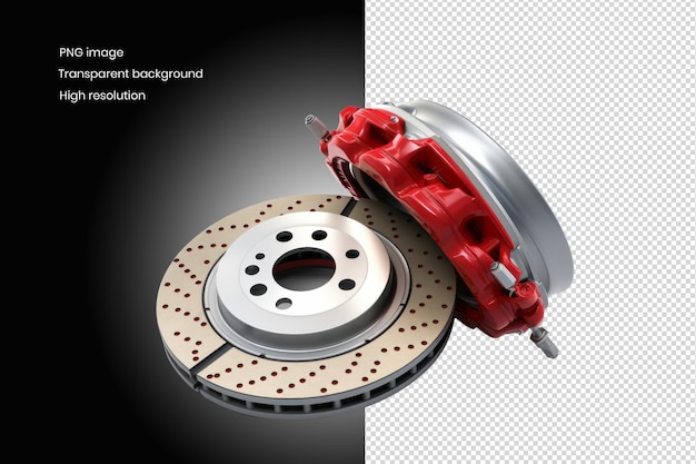 Enhanced Red Brake Discs Pads