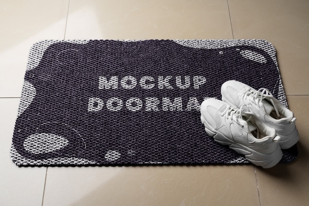 Entrance doormat mockup