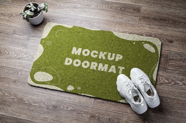 Entrance doormat mockup