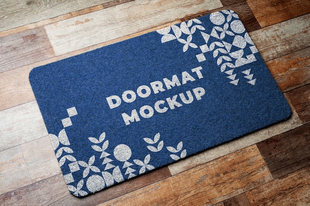 Entrance doormat mockup