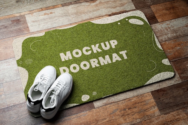 Entrance doormat mockup