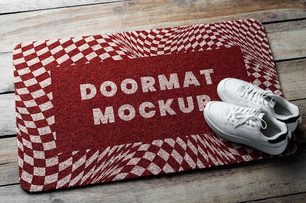 Entrance doormat mockup