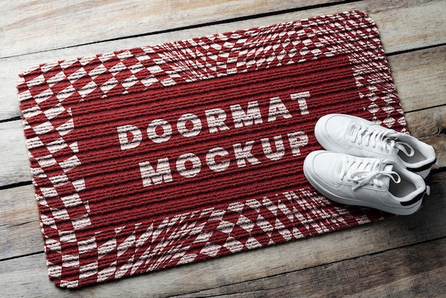 Entrance doormat mockup