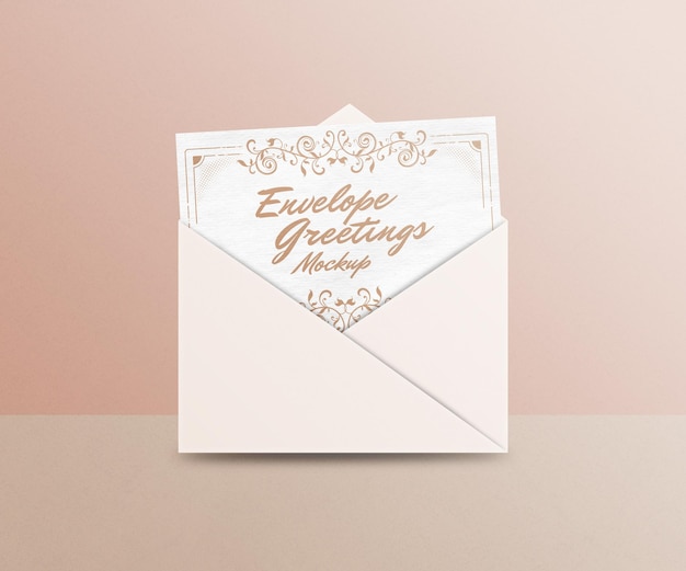 Envelope Greetings Mockup  