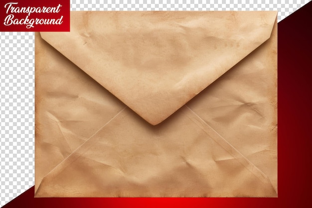 PSD envelope isolated on white background