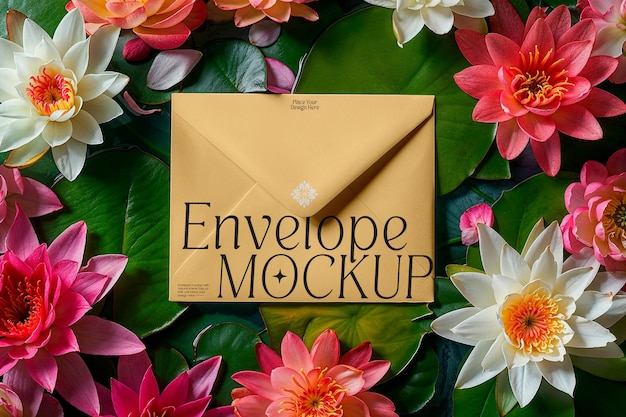 Envelope mockup in nature