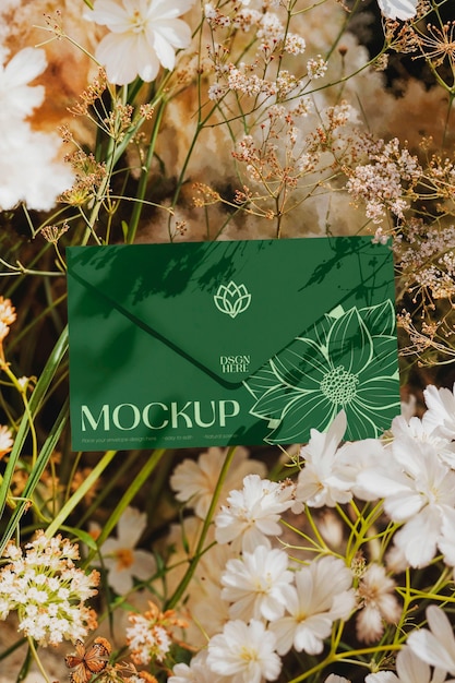 Envelope mockup in nature