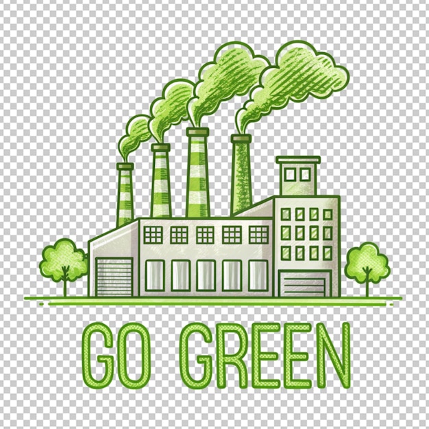 PSD environmental factory air pollution with text of g