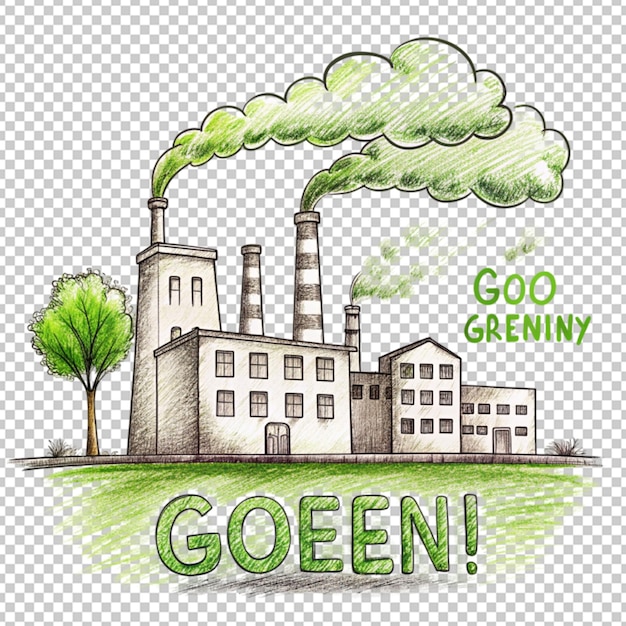 PSD environmental factory air pollution with text of g