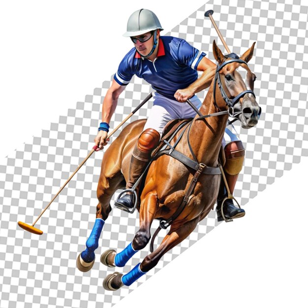 PSD equestrian polo with a jockey from splash of watercolors colored drawing horseback riding