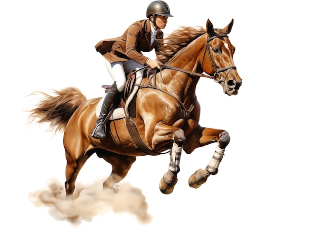 Equestrian sport Equestrian sport isolated on transparent background