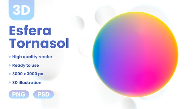 Esfera Tornasol 3D