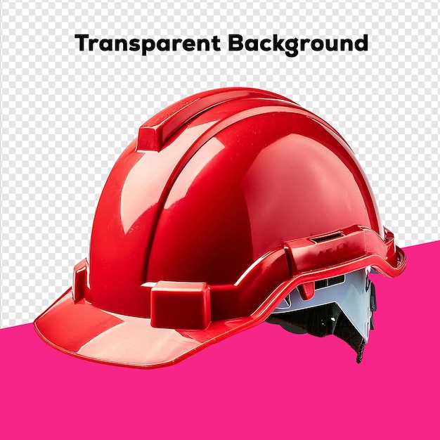 PSD essential safety helmet for construction workers transparent background png