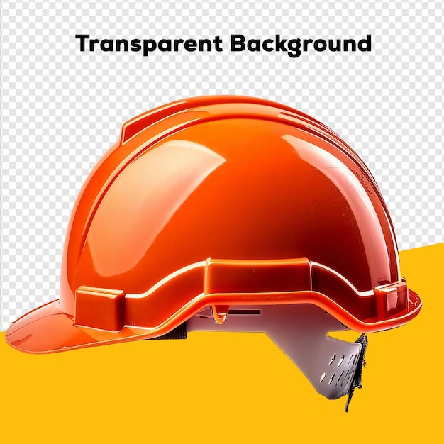 PSD essential safety helmet for construction workers transparent background png