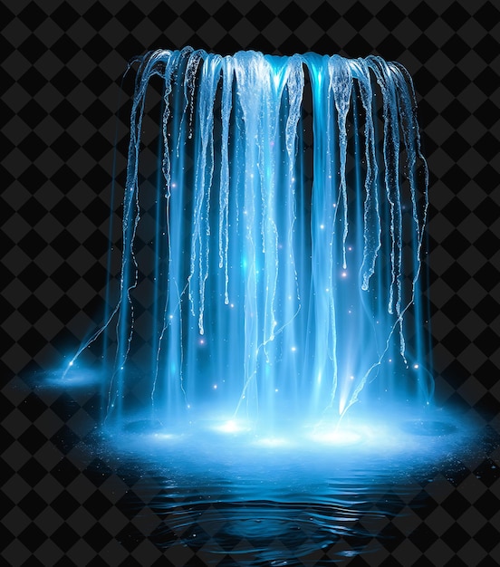 Ethereal Cascades Shimmering Iridescent Waterfalls of Light Pour Y2K Inspiredand Flow Creating a Me