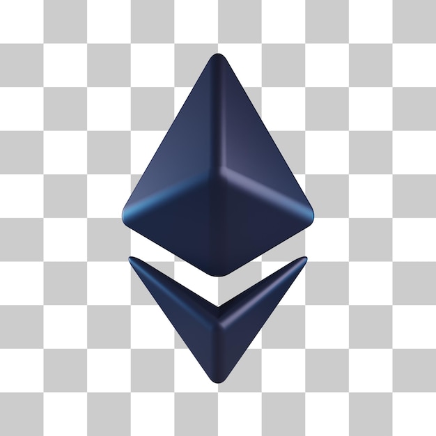 PSD ethereum 3d icon