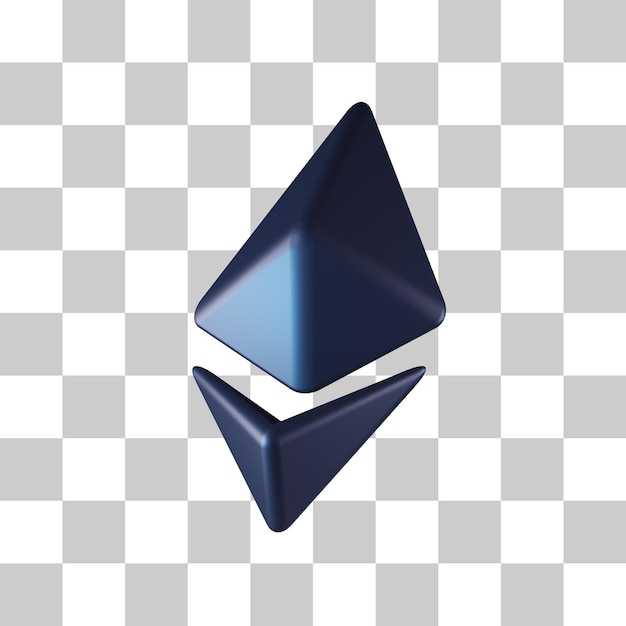 Ethereum Symbol 3D Icon