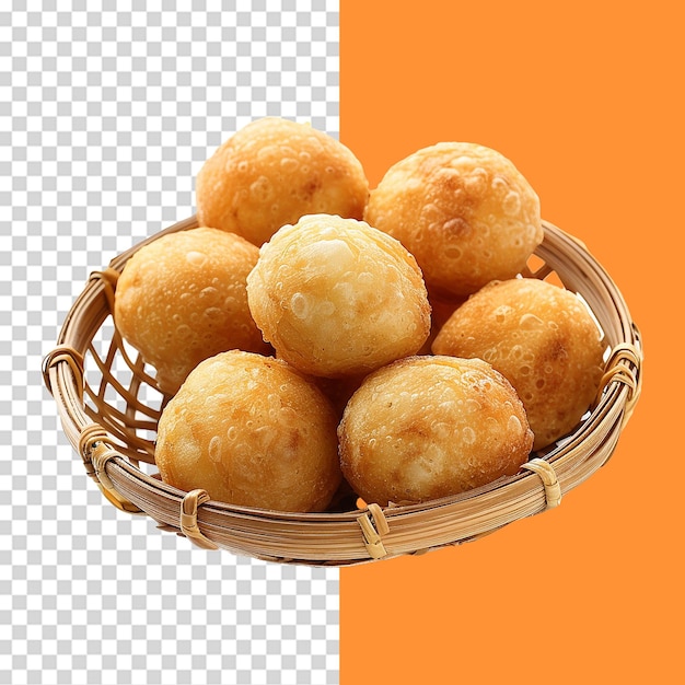 Ethiopian crunchy snack isolated on transparent background