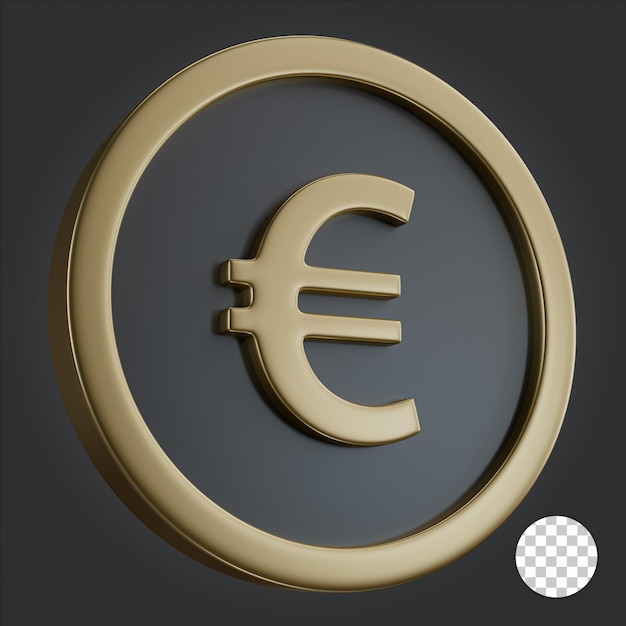 Euro 3d icon