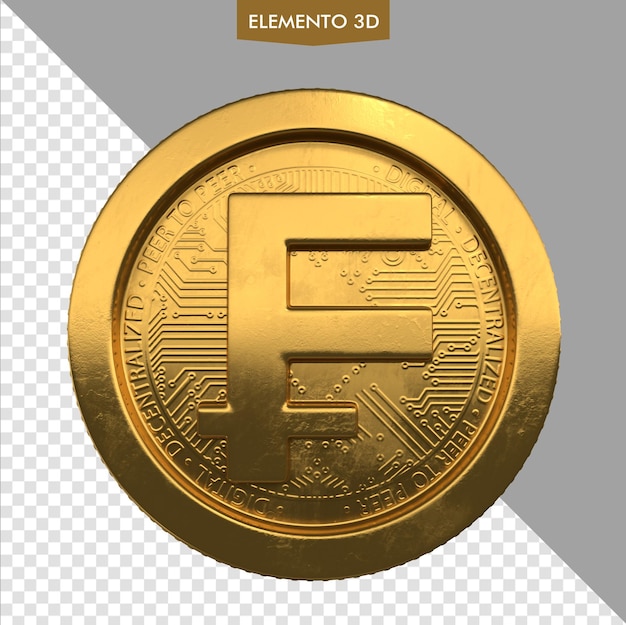 Euro coin digital gold coin